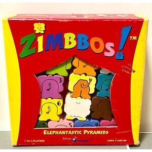 ZIMBBOS! ELEPHANTASTIC PYRAMID WOODEN ELEPHANT STACKING GAME numbers COMPLETE